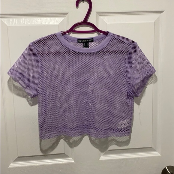 Urban planet cropped mesh t - Picture 1 of 1